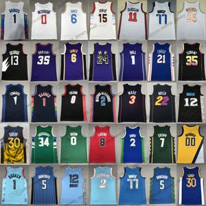 Maglie da basket stampate Herro Davis Beal Paul Wade 3 Poole Rose Green Murray Fox Banchero Caruso James Brown LaVine Garland Herro Jokic Embiid Murray Curry