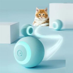 Cat Toys Electric Ball Automatyczne toczenia Smart for Cats Training Samokłonny Kitten Interactive Player2609