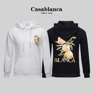 Mens Hoodies Casablanc Hoodie de Alta Qualidade Homens Mulheres Designer Hoodie Letra Impressa Moda Homem Suéteres Top Quality Us Tamanho S-XL