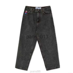 Jeans masculinos grande menino jeans designer skater perna larga solta denim casual calças dhfw moda favorita apressada novas chegadas x0911