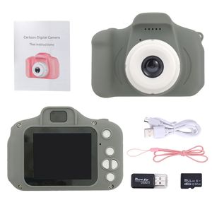 Игрушечные камеры 2-дюймовая детская камера с двумя объективами HD IPS экран SLR видео цифровая фотография для девочек и мальчиков с картой памяти 32 ГБ 230911