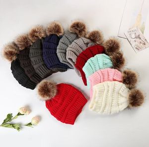 Fashon KidsPompom Beanies Hot Baby Knitted Winter Warm Hat