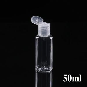 Simple Plastic Bottle Flip Butterfly Lid For Liquid 5ML 10ML 20ML 30ML 50ML 60ML 100ML 120ML Travel Essential Oils Perfume PET Bottles With Caps