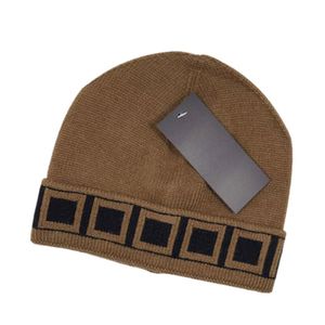 Шляпа мода мужские женские дизайнеры Bonnet Winter Beanie вязаная шерстяная шляпа плюс бархатная крышка черепа маска бахромы шляпы A-6