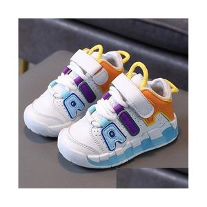 Athletic Outdoor Fashion Kids Shoes Spring Autumn Childrens Sports Shoe Pu Leather Toddler Girls Boys Casual Sneakers Drop Delivery Ba Dhnkd