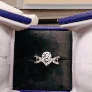 Cluster Rings S Sterling Sier Josephine Brand Designer Crown Shape Zircon Charm Wedding Engagement Ring for Brides Women Jewelry