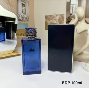 Luxury King Crown Köln K parfym spray 100 ml för man charmiga doft män doft parfum eau de toalett france varumärke parfymer långvarig