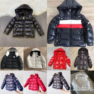 Çok tarzı bebek aşağı ceket moda tasarımcısı çocuk püskürtme ceket kış çocuk sıcak ceket 120-160cm