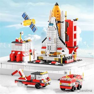 Block 1000pcs Creative in Space Aerospace Rocket Launch Center Building Blocks Airplane Model Assembly Toys For Boys Gifts R230911
