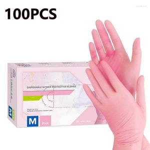 Tek Kullanımlık Eldivenler 100 PCS Çok Amaçlı Nitril Mekanik Endüstriyel Su Geçirmez Güvenlik İşi Slip Olmayan Mekanik Onarımı