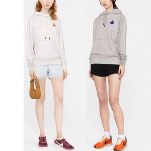 24SS Kadın Sweatshirt Style Lsabel Marants Klasik Kazak Küçük Akın Baskı Kapşonlu Gevşek Pamuk Tasarımcı Sweater