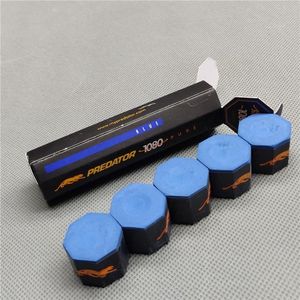 Akcesoria bilardowe Chalks Predator 1080 Pure Chalk 5pcs Tube Professional Carom Pool Cue Stick Blue 221114273y