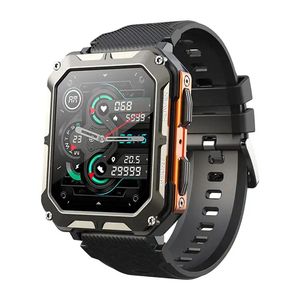C20 Pro 1.83-inch Bluetooth call blood pressure detection 380mAh long standby time IP68 waterproof swimming and diving sports smart watch.