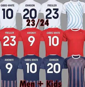 2023 2024 Nottingham Gibbs Football Shirt FREULER GRABBAN JOHNSON SURRIDGE 23 24 NFFC Football Shirt Men's Kids AWONIYI Forest FREULER AMEOBI MIGHTEN KROVINOVIC