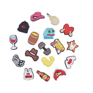 Parti di scarpe Accessori Novità Cartoon Pvc Charms Fibbie Ragazzi Ragazze Braccialetti adatti Clog Jibz Scarpe Polsino Regalo per bambini Consegna di goccia Dhbcz