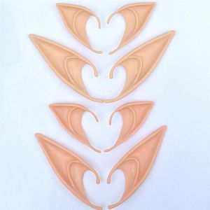 Angel Elf Ears 할로윈 의상 가장 무도회 파티 라텍스 소프트 뾰족한 보철 거짓 귀 가짜 돼지 코 코스프레 액세서리 1PAir211T