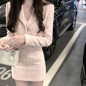 Two Piece Dress Autumn Product Small Fragrance Style Ladies Two-piece Tweed Long-sleeved Suit Short Coat High-waisted Skirt Skirts