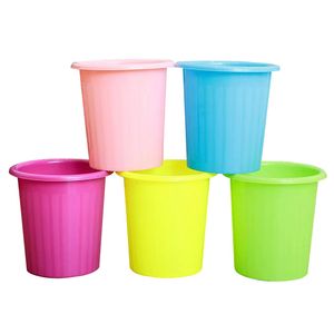 Wholesale of garbage cans Kitchen, living room, dormitory, office, bathroom, uncovered, minimalist style plastic garbage baskets
