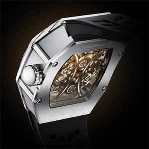 Projektowne zegarki Riichardsmilers Tourbillon Ruch Winbeltwatches Mechaniczny szkielet do węgla