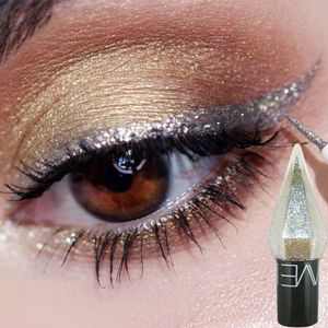 Eye ShadowLiner Combination Shiny Diamond Silver Eyeliner Eyeshadow Waterproof Rose Gold Color Glitter Sequins Shadow Makeup Beauty Cosmetics 230911