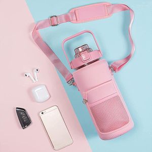 Outdoor Bags Half Gallon Water Bottle Case Sleeve Sports Insulation Covers Pouch With Strap Cellphone Holder Bag