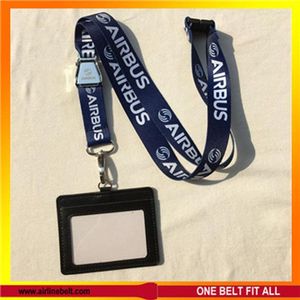 Belts Airbus Lanyard With ID Card Holder Double Layer Two Decks Personality Unique Gift