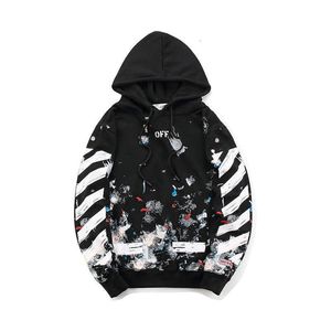 Off Men's Hoodie Fashion T-Shirt Designer Kleidung Herbst und Frühling 2023 Straße leere Feuerwerk Pfeil Paar Hoodie Copping für Männer Frauen