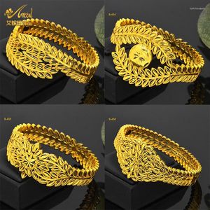 Bangle Brass Peacock Bracelet Hollow Wheat Ear Leaf Imitation Gold Jewelry Open