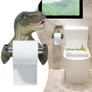 Toilettenpapierhalter, Taschentuchbox, Kunstharz, Wandregal, 3D-Dinosaurier, Badezimmer-Dekor, Regal-Zubehör 2212011914