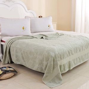 Filtar Swaddling Jacquard andningsbara sängkläder sängkläder sommarkast filtar på soffa/säng bomullshanddukstråd för vuxna barn mjuk 230911