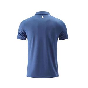 Ll camisa polo masculina ao ar livre secagem rápida suor-wicking curto topo masculino manga curta alta quantidade242h