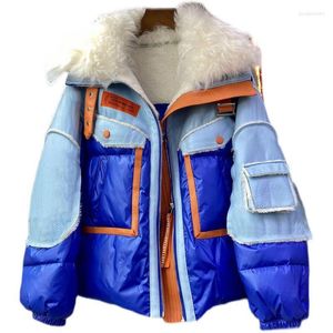 Casacos de Trench das Mulheres Mulheres Inverno Faux Couro Sticthing Engrossado Jaqueta de Algodão Acolchoado PU Casaco de Pele Parkas Cardigan de Pelúcia