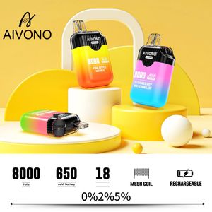 뜨거운 오리지널 aivono 퍼프 8000 퍼프 로스트 메리 vape 펜 포드 로컬 창고 cigs 일회용 vape 박스 디자인 도매 vape 공장 좋은 가격