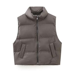 Gilet da donna imbottito in cotone primaverile e autunnale