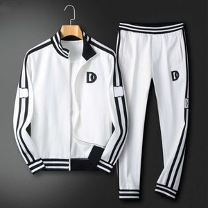 Hoge versie trainingspak voor heren, D-letters, geborduurd jasje, broekpak, designer truipak, honkbaljassen, joggingbroek, tweedelige set