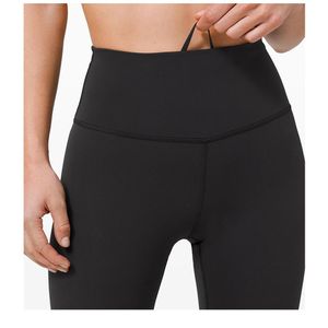 Lu00 Calças de Yoga Wunder Train Esportes Femininos Leggings de Cintura Alta 25 Água Chão Sensação Nua Roupas de Yoga175b