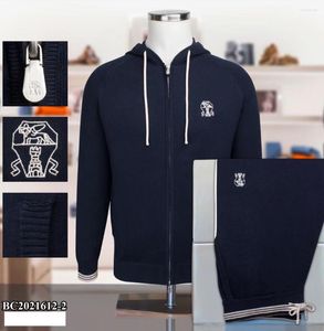 Men's Tracksuits OECHSLI Sportswear Set Men 2023 Cotton Fashion Sports Gentleman Quality Zipper Outdoor Embroidery M-4XL