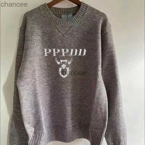 Sweters Designer Sweater Mężczyźni Swetery swetra haft haftowy sweter knagi klasyczny dzianiny jesień zima heep ciepło skoczki męskie projekt HKD230911