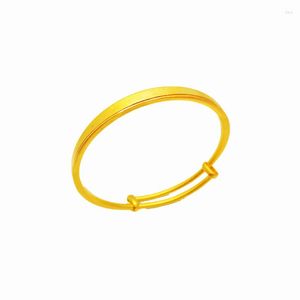 Bangle Vietnam Hard Gold Bracelet Women's Long Lasting Color 24k Gold-plated Jewelry Pure Imitation Luxury