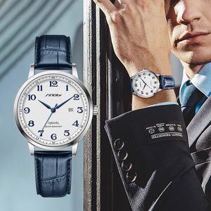 Orologi da uomo di alta qualità, business di lusso, semplice orologio da cintura in bambù, calendario, orologio impermeabile