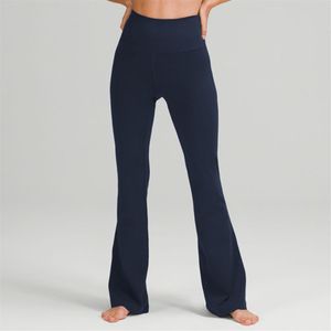 Lu-088 Groove Fitness Gym Women Yoga Pants Elastic szeroko zakrojone płomienne legginsy wysokie talia cienkie letnie płomienie 232Z