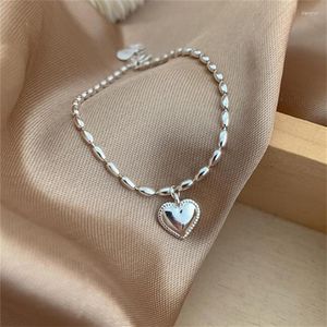 Link Armbänder Mode Quaste Liebe Herz Oval Perle Charme Armband Armreif Für Frauen Mädchen Party Böhmischen Schmuck SL198