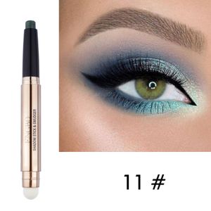 Göz Shadowliner Kombinasyon Gölge Kalem Çift Kafa ve Fırça İnci Matt Glitter Shimmer Fosforcu Eyeliner Kalem Makyaj Kozmetik 230911