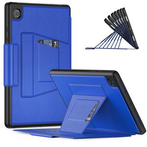 Smart Tablet PC Cover Case For Samsung Galaxy Tab A8 10.5 SAM X200 X205 Folding Foid Leather Flip Shockproof Protective Cases With Adjustable Kickstand