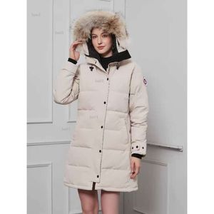 캐나다 디자이너 거위 미드 길이 버전 복 포어 다운 여성 재킷 아래로 파카스 겨울 따뜻한 코트 여자 바람 방향 스트리트웨어 53