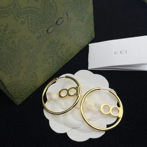 Женские золотые ювелирные изделия, дизайнерские серьги-кольца, круглые серьги-обручи Hie, женские ювелирные изделия с буквами, серьги-гвоздики, очаровательные серьги CYD238281