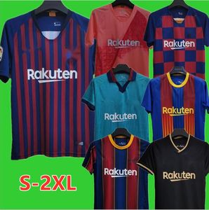 Camisas de futebol 18 - 21 Ansu Fati 2018-2021 Ferran Dembele Pedri Memphis Dest Gavi Suarez Barcelona Maillots Futebol Circt Kit Kit Uniform 98999