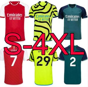 S-4XL camisas de futebol SMITH SALIBA ROWE SKA ARROZ MARTINELLI 2023 2024 Homens Kit Infantil ODEGAARD Nketiah G.JESUS ZINCHENKO JORGINHO ARROZ HAVERTZ camisa de futebol