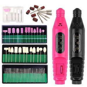 Nail Manicure Set HALAIMAN Drill Machine Electric Sander Milling Cutter For Art Gel Cuticle Remover Pedicure 230911