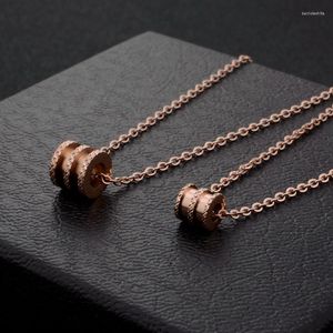 Colares de pingente oferta especial 18k colar de ouro clássico design tubular corrente pura jóias finas presente para mulheres